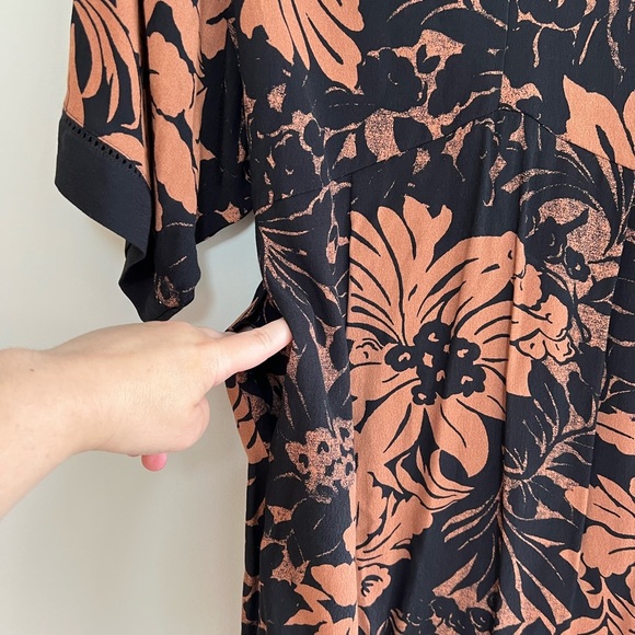 Anthropologie Maeve Mirabilis Batwing Kimono Sleeve Knee Length Dress, size 0 - Picture 8 of 11